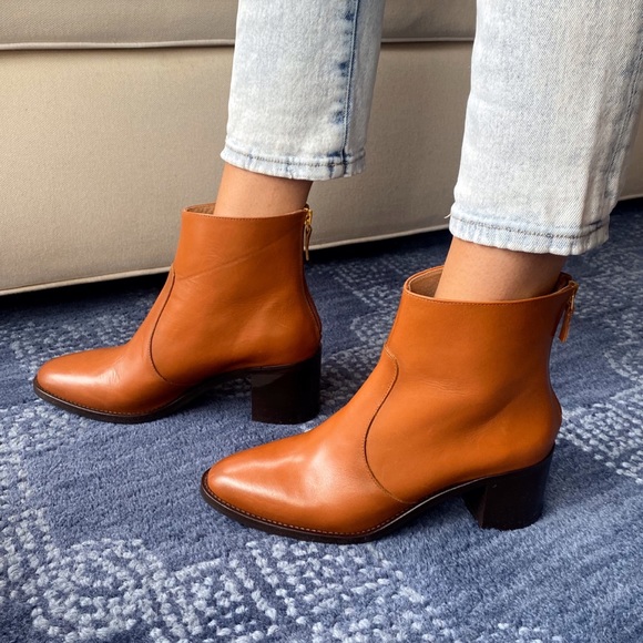 🍂 ANTONIO DE FARIA TAN GENUINE LEATHER BOOTIES! - Picture 2 of 12